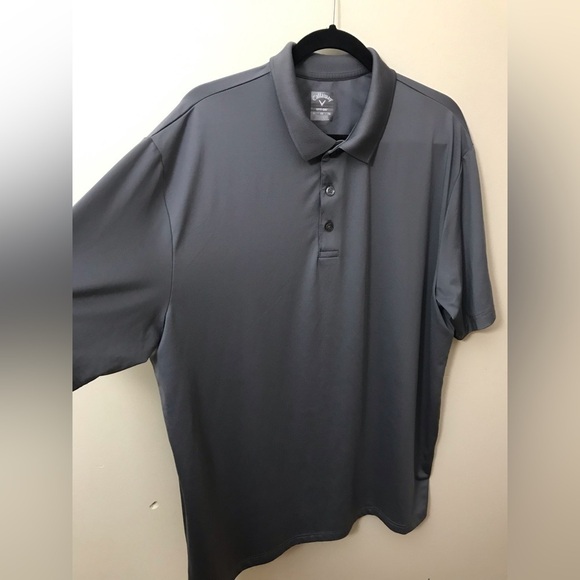 Callaway Men Quiet Shade Opti Dri Chev Lightweight Short Sleeve Polo Size XL - Picture 6 of 11